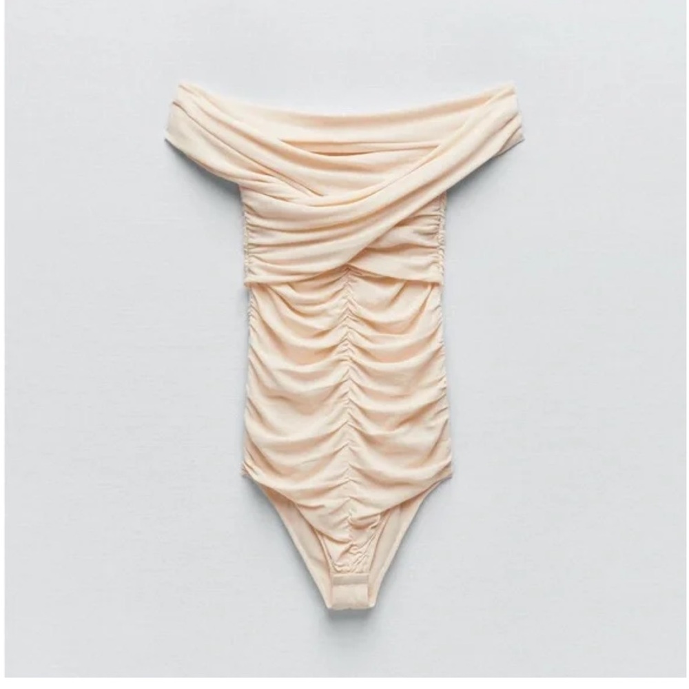 Cream Zara bodysuit